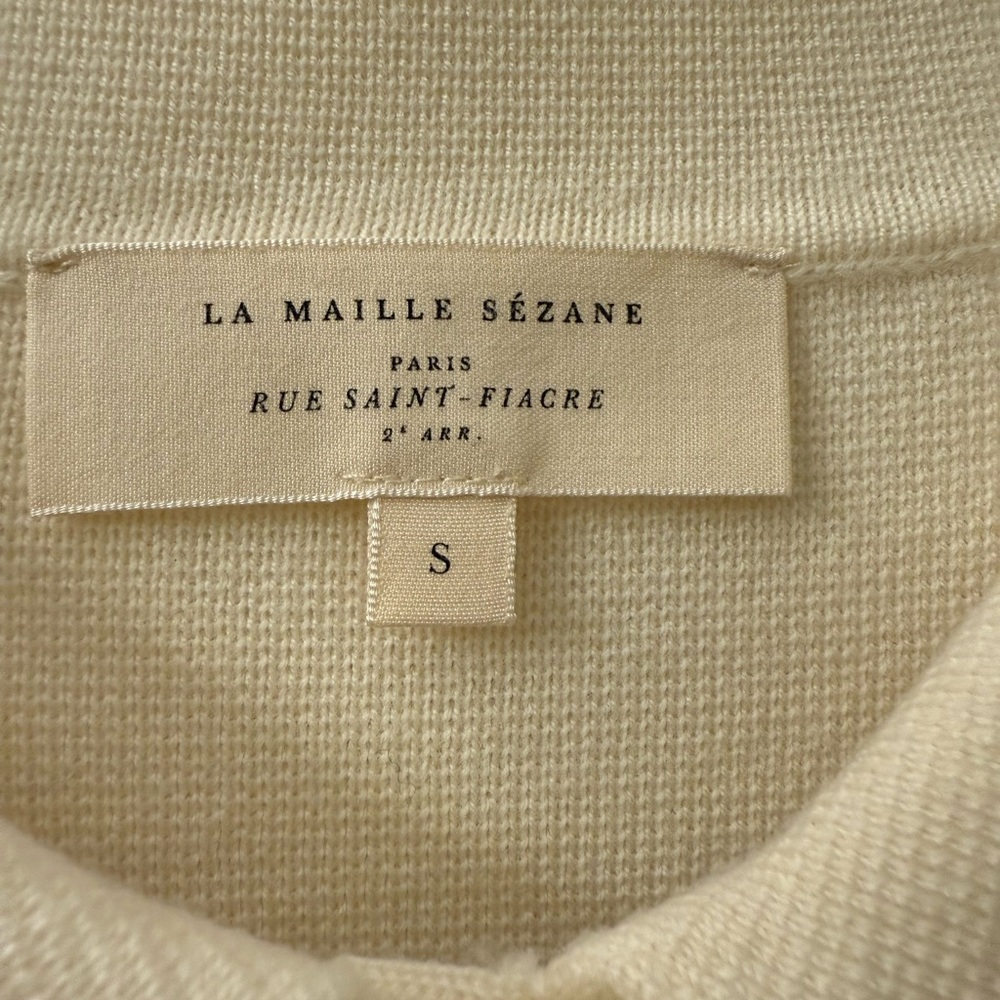 Sezane BETTY CARDIGAN ECRU SIZE S - Picture 4 of 8